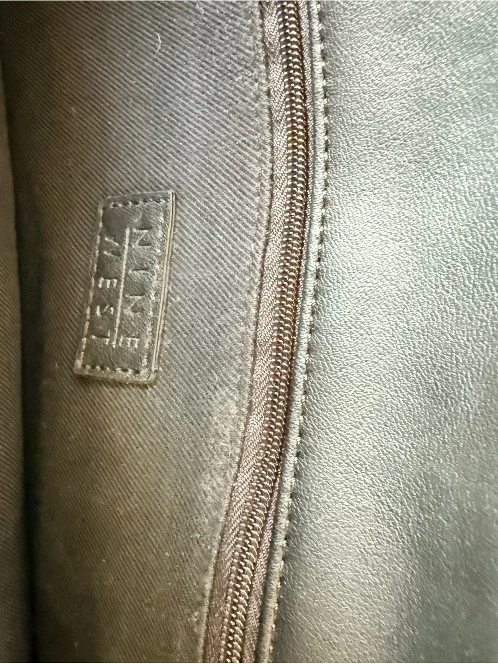 Nine West Black Faux Leather Messenger Bag - Professional Briefcase